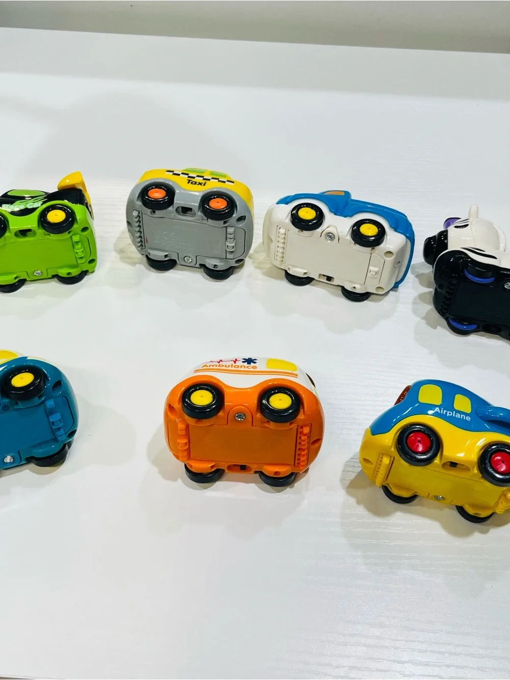 7 Kids Musical Toy Car - White & Orange